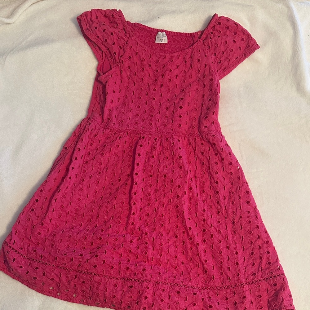 Abercrombie Kids Pink Eyelet Dress